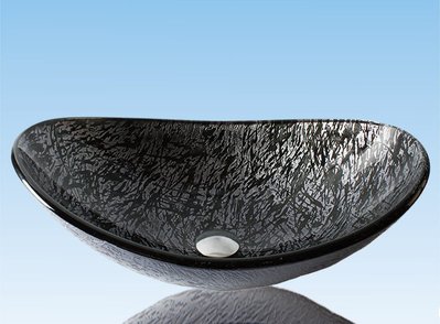 FUO衛浴:  彩繪工藝 藝術強化玻璃碗公盆 (WY15058)預訂!