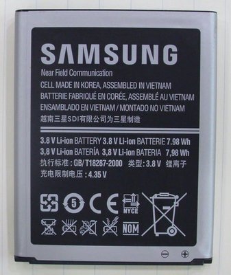 Samsung 原廠電池.GALAXY S III i9300 Neo i9060 i9082 Grand Duos (EB-L1G6LLU)