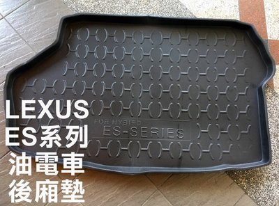 阿勇的店 LEXUS ES系列 油電版 汽油版 專用 後車箱防水托盤 3D立體防漏加厚行李箱防汙墊