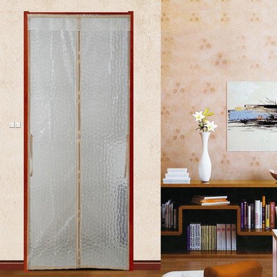 隔冷氣廚房油煙EVA水立方環保雙線縫製防蚊空調保暖磁性門簾