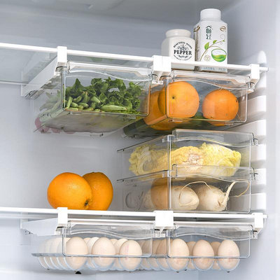冰箱收納盒廚房食品級冷凍保鮮抽屜雞蛋分隔板懸掛整理神器置物架