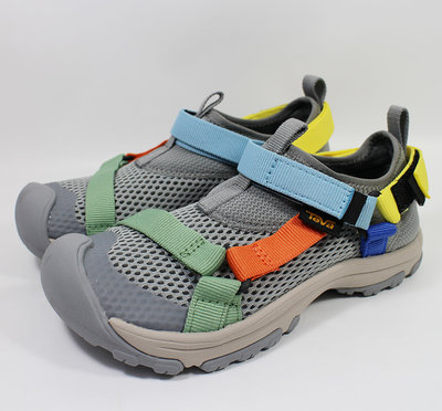 (E4)TEVA 童鞋Outflow Universal護趾機能運動涼鞋 水陸兩用TV1136599CGRYM灰色