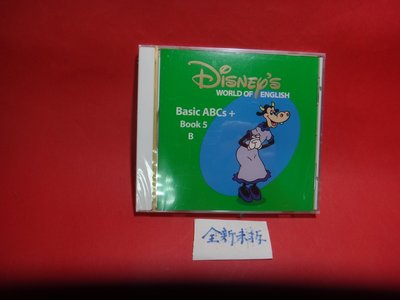 【愛悅二手書坊 CDA-5E】Basic ABCs + Book 5 B Disney′s寰宇迪士尼(未拆/綠牛)