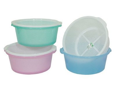 哈哈商城 台灣製 雙層 圓形 滴水 塑膠 籃 ~ 洗菜籃 過濾 餐具 餐飲 碗盤 餐具 居家 清潔 洗 瀝水