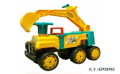佳佳玩具 ------ 台灣製 小朋友 怪手車 推土機 挖掘機 挖土機 學步車 滑步車 坐騎怪手【03TA-072】