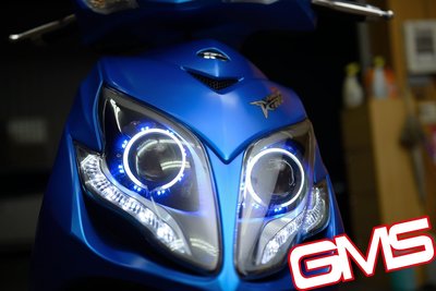 GAMMAS-HID 台中廠 KYMCO RACING KING 雷霆王180 魚眼GMS6代 LED光圈 天使眼
