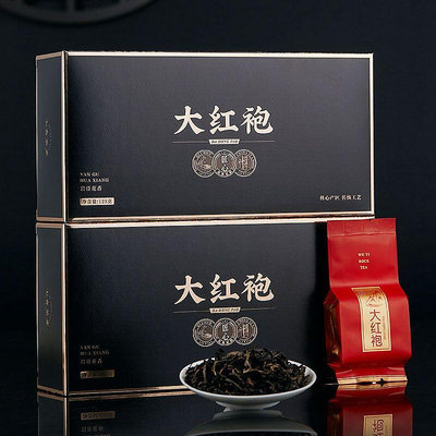 武夷大紅袍特級巖韻花果香巖茶炭焙濃香型烏龍茶250g高檔盒裝