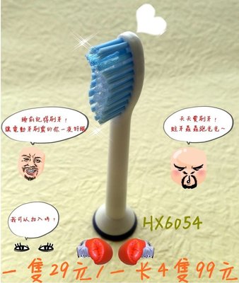 飛利浦 PHILIPS Sonicare 副廠 電動牙刷頭 HX6053/54 敏感型刷頭