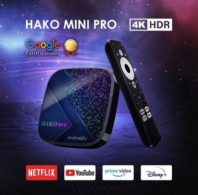 【艾爾巴數位】HAKOmini PRO 智慧電視盒 4G/32G，”NETFLIX授權認證機”台灣公司貨-有贈品價