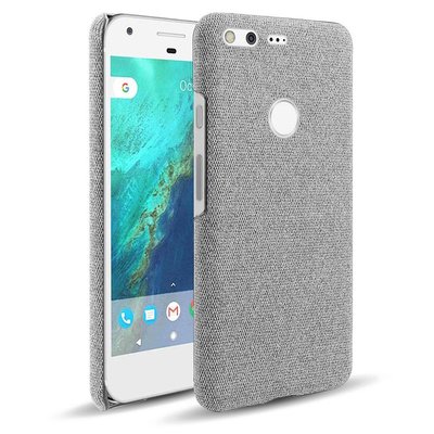 谷歌手機保護殼谷歌pixel 1代布紋手機殼布面織物Google pixel xl保護套-極巧