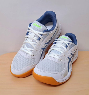 ☆AK☆ 亞瑟士 ASICS 羽排球鞋 1074A039-105 UPCOURT 5 GS 正品 公司貨 兒童鞋 水藍邊