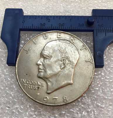 B-美國 舊美元 1元 1978年 關門幣 （艾森豪總統頭像）