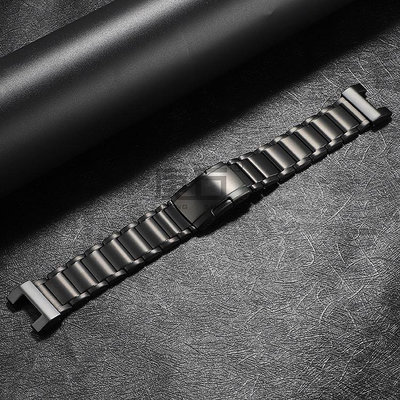 尼龍彈力 錶帶鈦合金 錶帶 代用卡西歐 MTG-B2000金屬+鈦合金錶帶