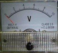 直流指標電壓表頭 85C1型模擬小表頭 10V機械表頭 正面65*56MM  [57816-017] yahoo f