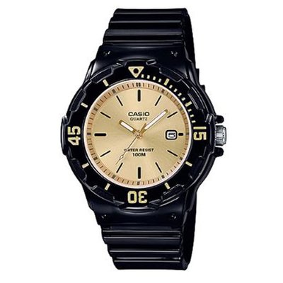 【CASIO專賣】LRW-200H-9E 潛水風格為概念的女性運動風錶款，錶圈可旋轉以計時，防水達100米