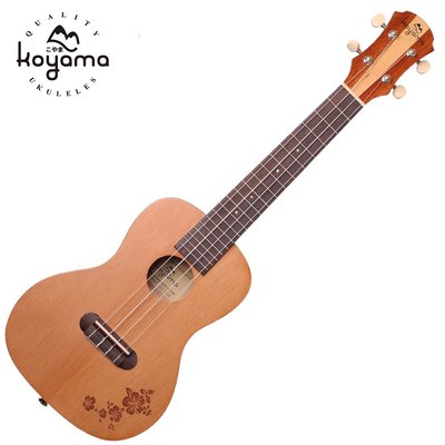 KOYAMA KF13 series KF13C-CDR 23吋烏克麗麗 紅杉單板 扶桑花Concert ukulele