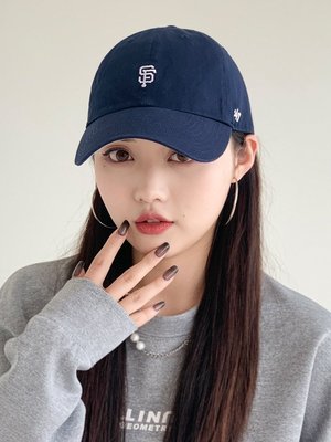 【熱賣精選】47brand 藏青色mlb巨人隊sf帽子女遮陽棒球帽韓版ins鴨舌帽男春秋