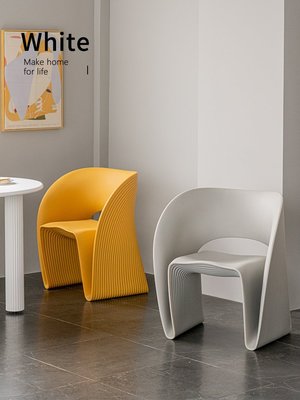 關于白設計師單椅家用北歐客廳簡約單人沙發網紅靠背陽臺休閑椅子