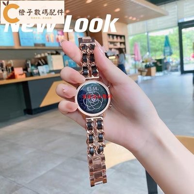 xiaomi watch S1錶帶  小米手錶 S1 智能手錶 金屬配皮革錶帶 小米手錶 S1 時尚不銹鋼錶帶鏈環手鍊[橙子數碼配件]