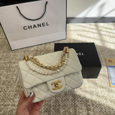 【二手包包】Chanel 24珍珠方胖子顏色圖 NO3337