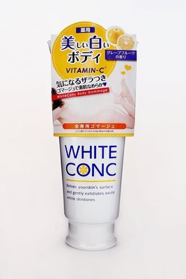 Mei 本舖☼預購商品！日本藥妝美妝 WHITE CONC 藥用美白海螺身體去角質磨砂膏 180g