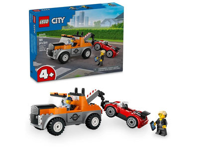 積木總動員 LEGO 樂高 60435 城市系列 拖吊車和跑車維修 101pcs 外盒:26*19*6cm