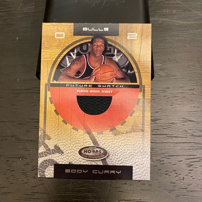 NBA 2001-02 Hoops Jersey Rookie Eddy Curry RC #0537/1000 球衣新人卡 籃球卡 球卡