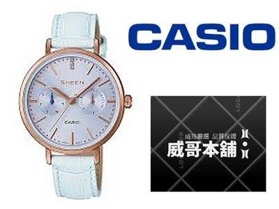【威哥本舖】Casio台灣原廠公司貨 SHE-3054PGL-2A Sheen系列 施華洛世奇鑽 SHE-3054PGL
