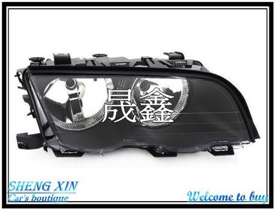 《晟鑫》全新 寶馬 E46 98-01年 4門 4D 原廠型 黑底 大燈 單邊價 另有 導光 LED尾燈款式