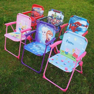 出口款兒童卡通折疊椅靠背椅家用便攜式戶外寶寶餐椅幼兒園小椅子