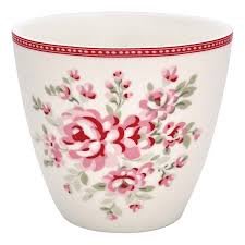 GreenGate Stoneware Latte cup Flora Vintage 拿鐵杯/咖啡杯/茶杯