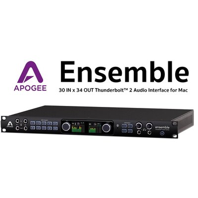 [ 反拍樂器 ] Apogee Ensemble 錄音介面 Thunderbolt 30 IN x 34 OUT