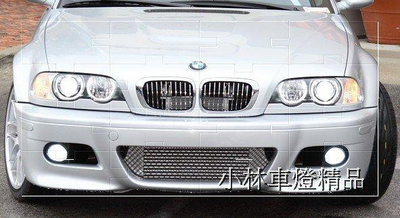 全新外銷件BMW E46 M-POWER M3 樣式 前保桿 包圍 含霧燈.通風網配件特