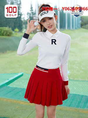 高爾夫衣服RyderCup萊德杯高爾夫服裝女春季時尚百褶女裙golf運動女士短裙