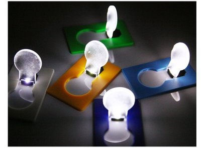 創意LED名片燈卡片燈白光有多種顏色可選