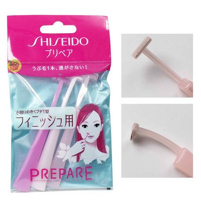 【JPGO】日本製 SHISEIDO 資生堂 美容修容刀 修眉刀 3支組~小T型#546