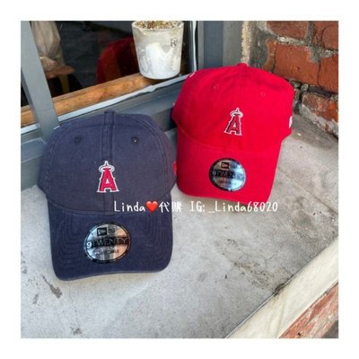 【熱賣下殺】Linda代購 New ERA 天使隊 棒球帽 老帽 可調式 紅 NE70418051 藍 NE704702