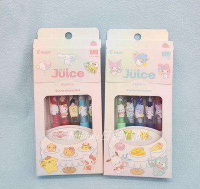 現貨 日本製 百樂 Pilot Juice 三麗鷗 限定果汁筆 0.5mm 盒裝 凱蒂貓 布丁狗 美樂蒂 五色