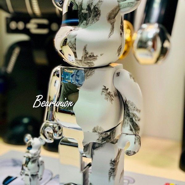 Bearbrick 400% + 100% Sorayama 空山基Daniel be@rbrick 2G 