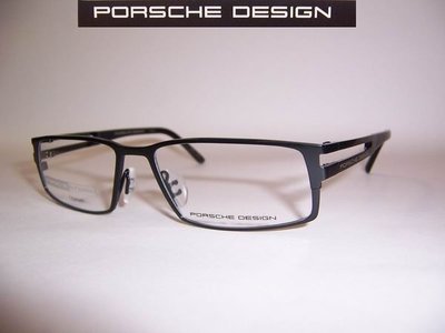 光寶眼鏡城(台南) PORSCHE DESIGN 頂級純鈦眼鏡*典藏(全框寬板*黑色)8155C公司貨