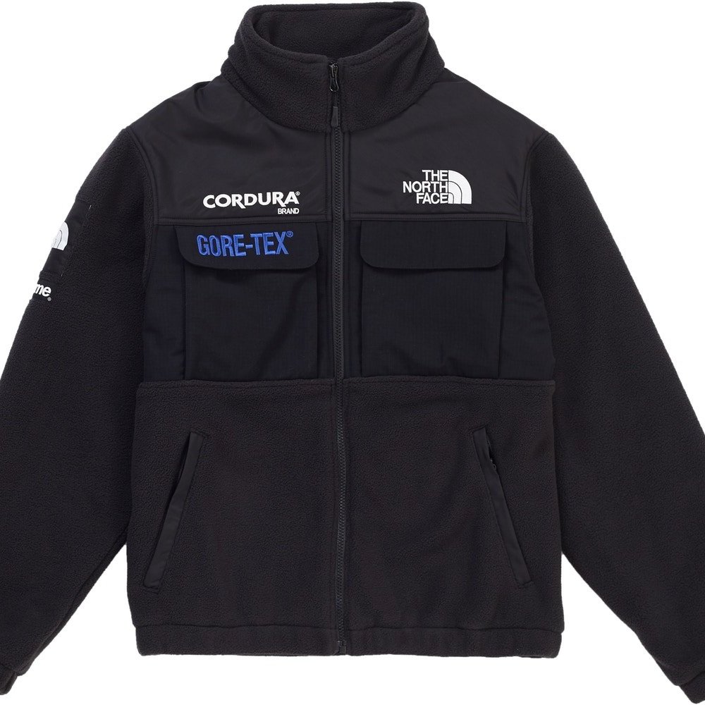 2018 Supreme The North Face Expedition Fleece Jacket 羊毛保暖黑