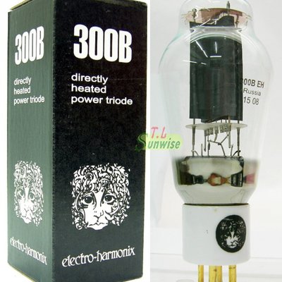 300B ︽NO:3003 蘇聯EH 300B (NIB) 真空管彈簧吊燈絲型鍍金腳白色底座