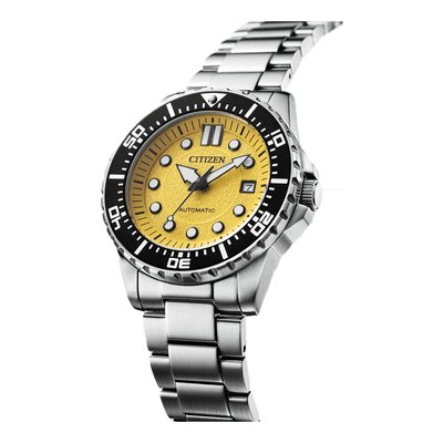 【金台鐘錶】CITIZEN 星辰 (水鬼) 潛水機械錶 (黃面) 男錶 100米防水 43mm NJ0170-83Z