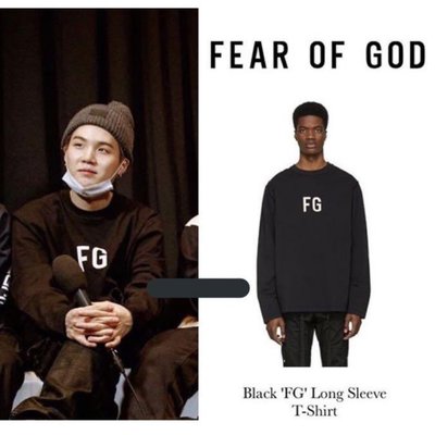 Fear of god FG長袖T恤 衛衣 大學T 黑色 T-shirt essentials 全新 fog tee