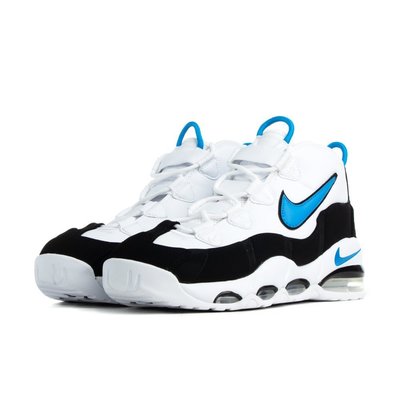 =CodE= NIKE AIR MAX UPTEMPO 95 皮革籃球鞋(白黑藍) CK0892-103 PIPPEN