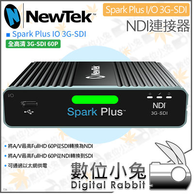 數位小兔【NewTek Spark Plus I/O 3G-SDI NDI連接器】影音轉換器 導播機 視訊 HD 攝影機