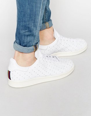 adidas Stan Smith Perforated S75078 皮革 真皮 洞洞 26.5cm 白 us8.5