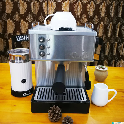 GUSTINO意式高壓不銹鋼鍋爐商用家用半自動蒸汽咖啡機可訂做110V-玖貳柒柒