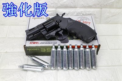 [01] KWC 2.5吋 左輪 手槍 CO2槍 強化版 + CO2小鋼瓶 ( 轉輪手槍牛仔巨蟒蟒蛇PYTHON