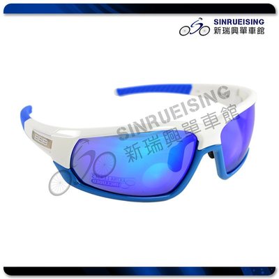 【阿伯的店】賠本出清，原價2390，促銷價1199~BBB Adapt 運動防風眼鏡-藍白#DH1220-82